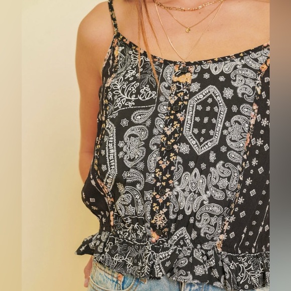 Hem & Thread Black Ruffle Tube Top - Picture 3 of 9